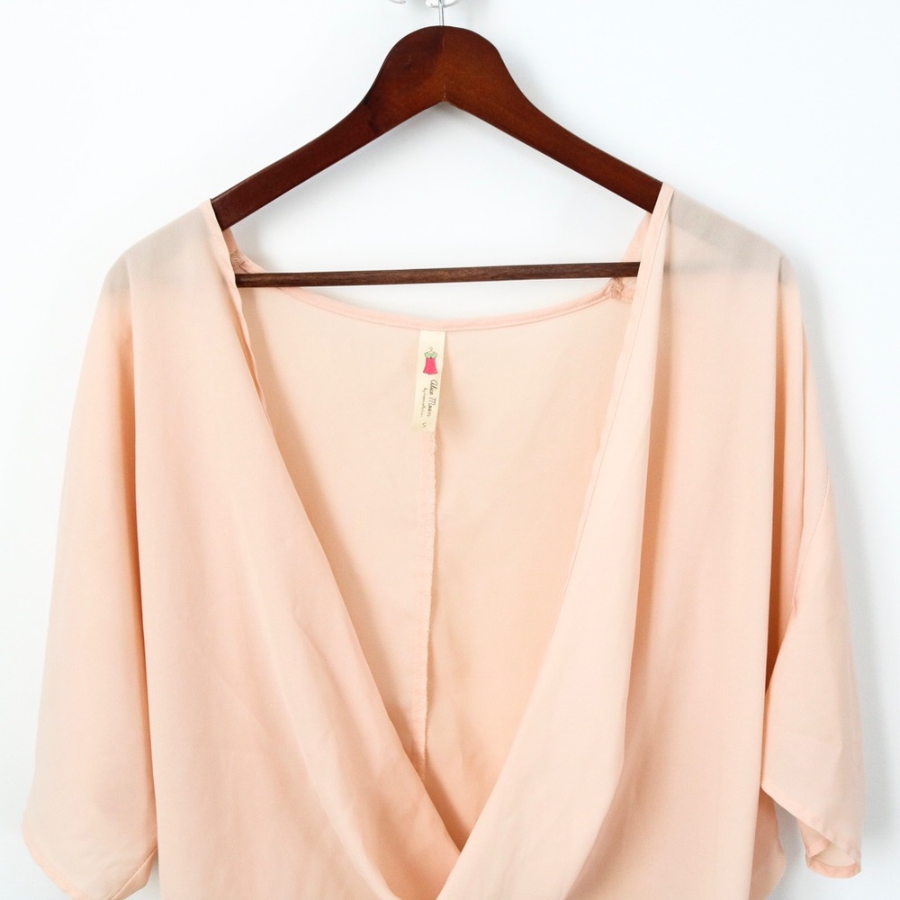 Nasty Gal Alice Moon Blush Wrap Top